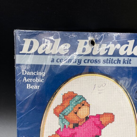 Dale Burdett Dancing Aerobic Bear CK1002 Counted Cross Stitch New Sealed - Picture 4 of 12